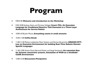Introduction to DYROS'10 Workshop