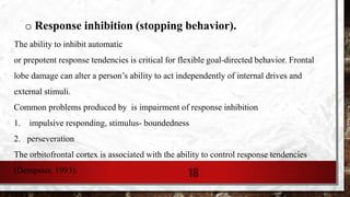 Management of Dysexecutive symptoms | PDF