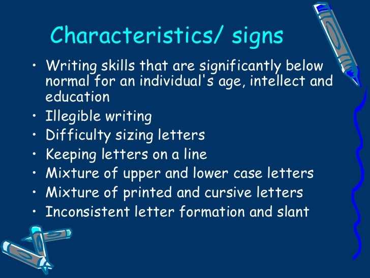 Dysgraphia