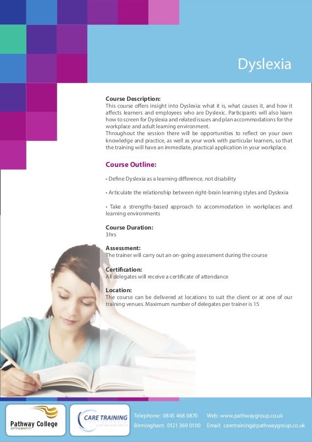 Dyslexia Training Courses