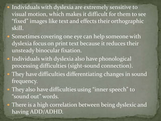 Dyslexia | PPTX