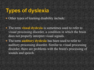 Dyslexia | PPTX
