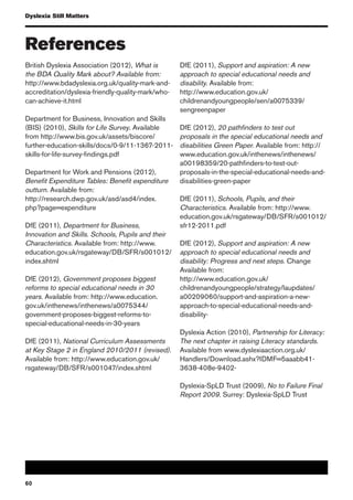 Dyslexia Action Report | PDF