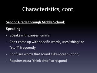 Dyslexia training