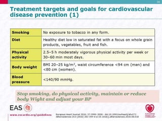 Stop smoking, do physical activity, maintain or reduce
body Wight and adjust your BP
 