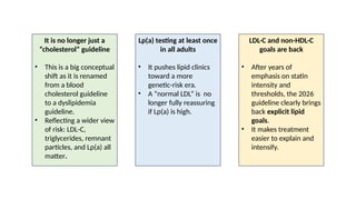 2026 ACC/AHA Dyslipidemia Guideline: Innovations in Cardiovascular Risk ...
