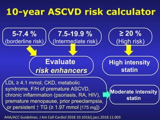 Evaluation & management of dyslipidemia | PPT