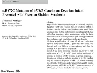 M. Al-Haggar, MD.
 