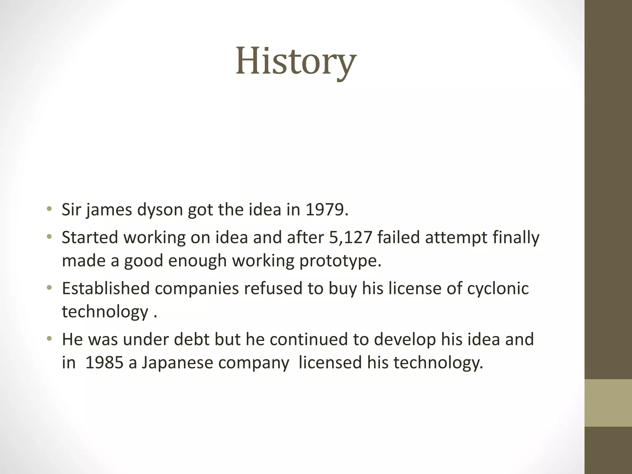 Dyson - case study on innovation | PPTX