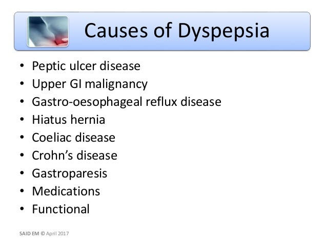 Dyspepsia - 