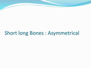 Short long Bones : Asymmetrical
 