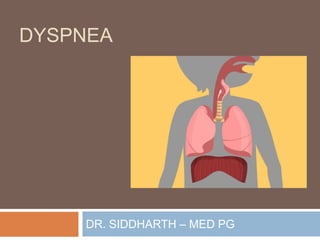 DYSPNEA
DR. SIDDHARTH – MED PG
 