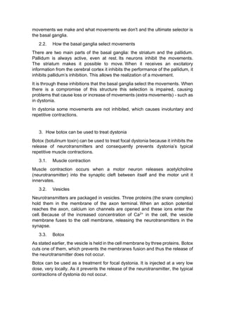 Dystonia.final project | PDF