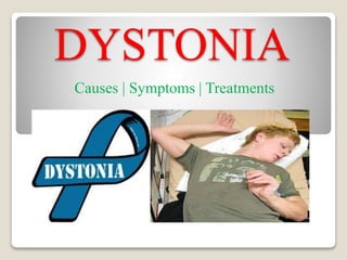 DYSTONIA
Causes | Symptoms | Treatments
 