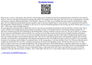 Dystopian Society Research Paper | PPT