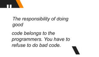 clean code book summary - uncle bob - English version | PPTX