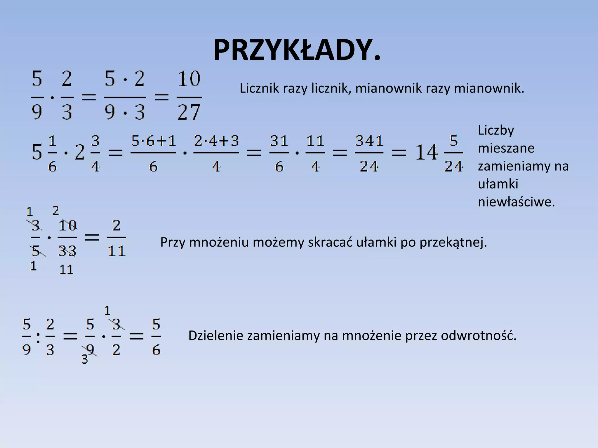 Dzialania Na Ułamkach Sprawdzian Klasa 5 Sprzedam Dzialania na liczbach_wymiernych | PPT