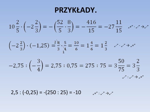 Działania Na Liczbach Klasa 6 Sprawdzian Dzialania na liczbach_wymiernych | PPT