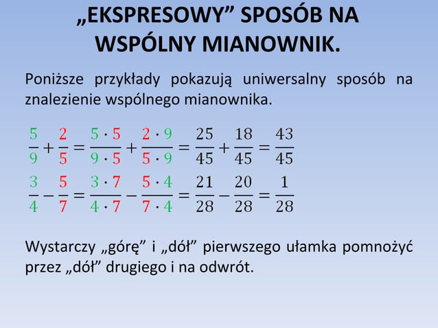 Liczby I Działania Klasa 8 Powtórzenie Dzialania na liczbach_wymiernych | PPT