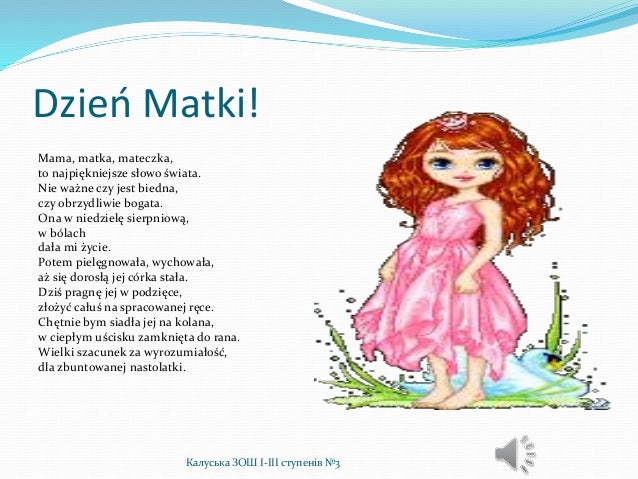Wiersze Na Dzień Matki Znanych Poetów Dzień matki! (2)