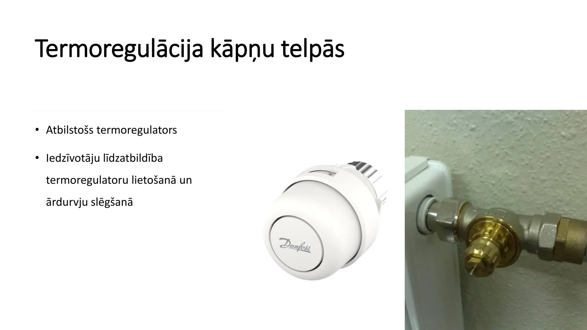 Radiatoru termostatisko sensoru lietošana | PDF