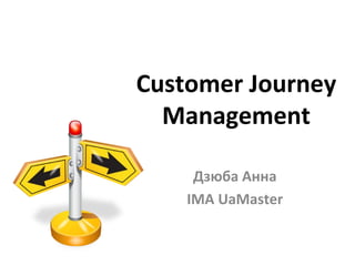 Customer Journey
Management
Дзюба Анна
IMA UaMaster
 