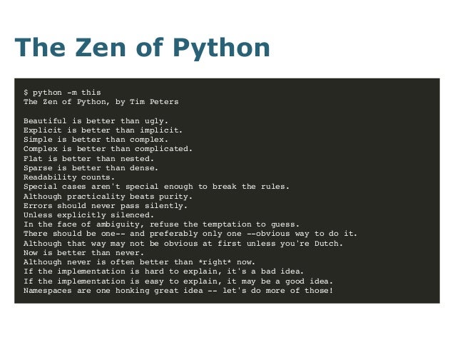 Zen and the Art of Python