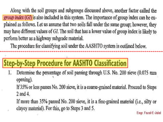 E. soil classification