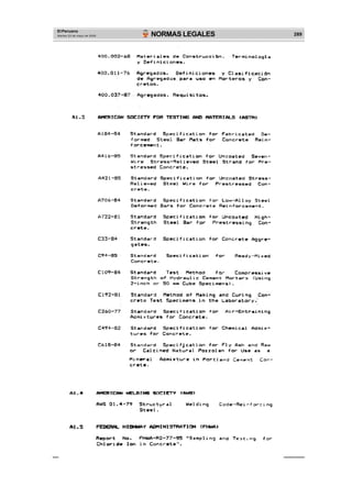 El Peruano
Martes 23 de mayo de 2006 NORMAS LEGALES 289
 