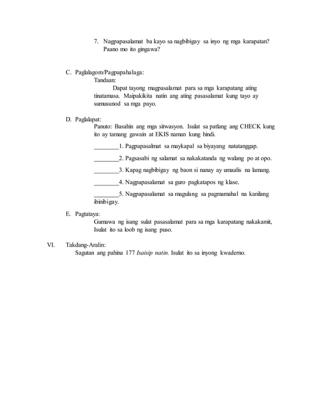 Edukasyon sa Pagpapakatao Grade 2