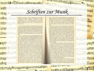 Schriften zur Musik
 