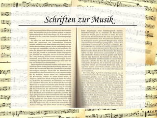 Schriften zur Musik
 