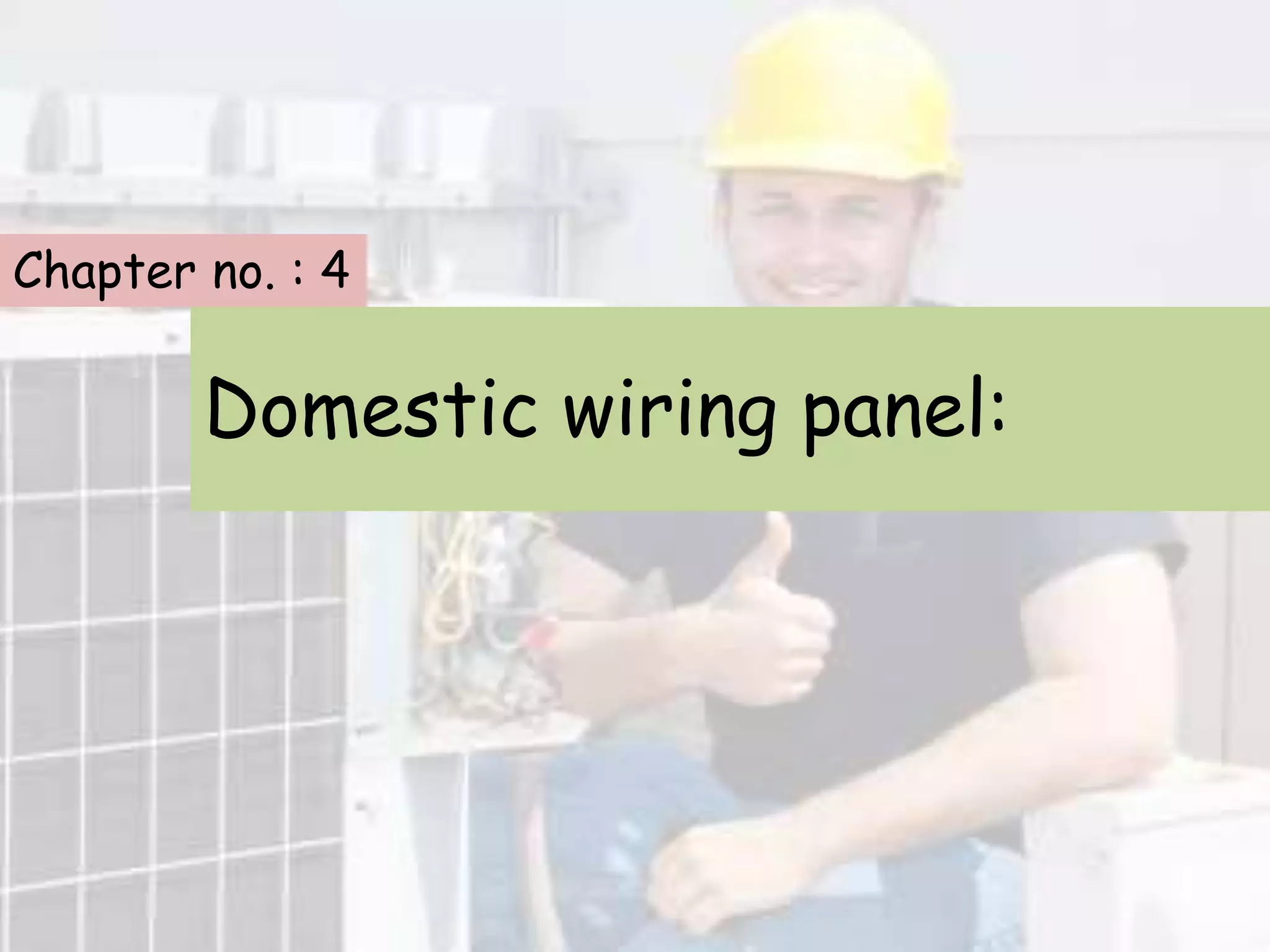 HOME WIRING(domestic wiring) | PPTX