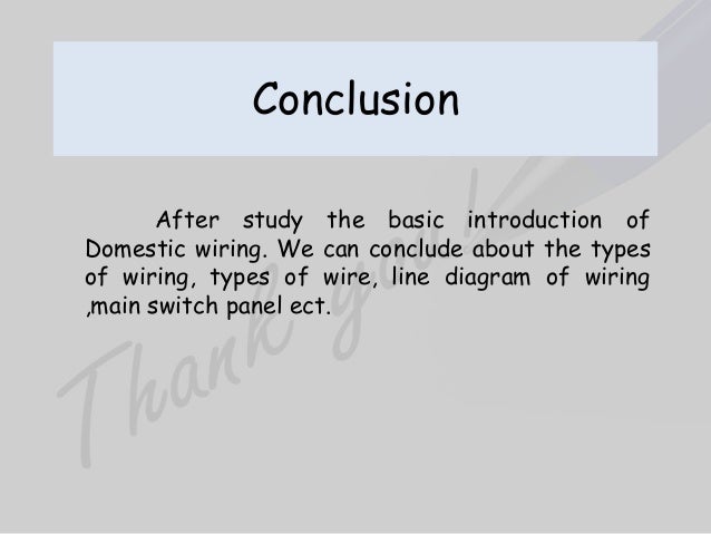 HOME WIRING(domestic wiring)