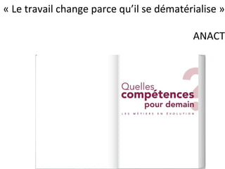 « Le travail change parce qu’il se dématérialise »
ANACT
 