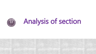 Analysis of section13
 