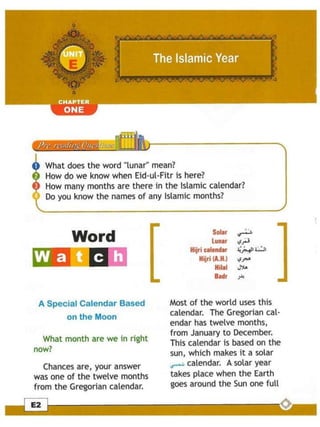 The Islamic Months