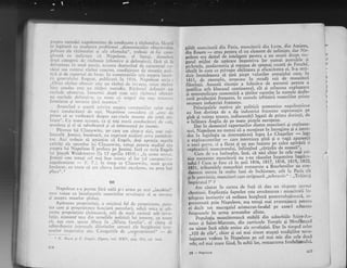 asr,pra nrcrodci nap.oieoniene de conducerc a rrziroir-rh"ri, ficutl
i' .lcgit,rii cir stLrdierea problemei,,dimensiur.rilor. obiectivelor
politice ale rizboiului ;i- ale efortuh-ri", treb,ic rl fi. coni-
plctatl cu indiceqia . ci Napoleon.
'el
insugi, .l.oiJ."
dora catcgorii ch_ r;izLroaie (ofcnsive 5i defensive); {ire st le
delir-'itcze irr r-nod pre-r'is, ;rce.]sra depi'zind a. .i.".i.rui-."-
t.rrLri ser.r cirirrrri r,i:zi'roi cJncrct, coudiliorr:rt dc sitrrati;r poii-
ti;.i ii dc i'.'L''rr ir] ..i,' l.':.1r.. !rr corricurtriile s.ri,-,
"rupru
lli.i.i-
rii gcncrai'lui tr{ognrr, pirblicati i' 1g1(r. Napolcori n.,in t
,.Oiicc rizboi ofcrisii' rstc Lll.m rizboi cic ir.,azic, oricc rXzboi
:1.-'iric cord's estc Lln riizboi r.rctcdic. ltiz.ir.riirl .l.f.t.rriri ,.o
riclucie. o_fcrrsir, r',, intocn.r;ri dupi cr,rnr rici r.;rz-i--oi,"ri cfrnsil.
rru cxclr.tdc dcfrirsi.,'.r, cLl tc.ite c;i sc,._r1tir1 :;irc,:ste trecitia:;t
frorriicrci ,,i irr r .rzi.r 1.ri.ii irr.iririii,...
Aruncincl o scurti pi ir,il'c asrprrl crrrrprr.iiilcr ce ior ;i.iai
ri':ari conclr-rcltori d'.. o5ti, Napolcn'r .u,,ri.icr, .,i,..rt* J.
prisos sir sc vorbc:r-sci dcsp.e aga-ziscle .sisrcnre ,-,1. ,iit.i-,r.,i-
iitarc". Ct-i toatc sccsie!'r, ca qi toli marii conrlricitori cre,-.,..,ti,
trnriirca qi ci si z.drabettscd ;i sd nimiceasci 1te irtamic.
Pircrea lui Clauscrvrt'2, pc care am citat-o aici, cste i.r'i_
late'all Jorniri, bu'ioar.i-, riu cxprimi niciicri ...." *r.-;n"-
tor. Aici trebr-iie si.ar.'irrtiin ci E'gels, degi aprccia mariie
cllitiqi .ale_opcrclor lui clrirscwitz, iotuSi pentru studiul sru
..iirprl ltri Napoieorr il prcicr;r pc Jo'rini. Ilri ce scria Enscls
lui.foscph Vtidcmcvcr (le 1: apriiic 1853): .,i.r rrL.ure.r.,r,i,..i.
.|crrini cstc roru,ri ccl rrei buu istoric rl ior (,rl cernpaniil'r
napclicorie'c
-
1-.7-..j, irr tirrp cc Cla'sc*-iiz,;rccst rrr.,iiu
lnrrlscut. cil tol1.c c,i;,rc citcr';r iLrcr,i.ri excelentc, nu pra" i,u.i
tr'rlaca".
I
,Ifi
' l.Iapolct). s-e pLrrt;it f;ir:i. r,ii:i ;i-i r-irrila pe acri ,,i;rcobini."
carc r.oirru ca bincfac-:rilc cr:ccririir:rr r.e'oliliiri s:i se re.c.s.
5i asupra nrasclor plcbee.
Apirarca pro.prictriiii, a oricirrii fel dc pro;:iict;te, priir-
re care gi p.ropriet:rtt-l firnci;rri.p;rrcelari, adici mica 9i' ,nl-
ru!rta proprietate qiranc,rscir, atit c.lc nrr-rlt extinsi si_rb'rcvo.
lr-riie, ajunsese u1']:i din tcileliilc politicii lui ir.rternc, cu tilere
cI.. a5e cunr.ipLurc iv{erx irr.,sfinta farr-rilic.,, c1 ciuta si
stiborconczc irr,--rr'r,'lc dii.'ritclor cercuri elc bLrreliczici i'tc-
:-.::il j::lcriLiirii s;lir. Caiegoriile de ,,,.,epro;ri-ietari',
- dc
I Ii. llatx;i f. Ir;3s1,, Oirere, rc.l. XX', p.r.;. 15i, cii. ru:.'r.
4t4
pildi muncitorii din Paris, mttucitorii din Ltgl:,{lt *-:tfl^o
din Rouct
- erau pentru el un element de neltut$te'. dar Na-
;i;;;; a"ttul a! i"teligent pentru- a r1u socoti drept. si;r-
ffi;i^;iil"J'i"' -pxt"i.--l*poitiua lor nunrai patr:lele, ri
3ilti.t.i*.'iandarmeiia $i reteaua de spionai .creati de^bcuche'
ideali tn'ieea ce privegte abilitatea 5i eficacttatea el' 5-a stra-
;;;'l;;;rd;au'a'si ilnn piept vaiurilor eomafului care.' irr
1811. dc exempltt, aruncasc in stradi nllt de muncrtorr
ii"l*ir"i. e..rrie iituagie a folosit-o de asemeni pentru a
;;;;iTi;; uitt
-[ioiutui-
.b"tin."tnl, cit $i crincena ex.ploatarc
ii monopolizare economicd a (irilor cuccrite in numele desta-
:;;ii";r-;J;;ii"i rrn"..ri- i' nun,
"1.
i cf rinirii nr a terii lor prinr e
necesire industriei franceze.
""-P;i;i;;ff" -*"ti""-
"le
politicii ccononrice napolco*iciie
au fost dorinla de a da industrici fratrcezc .
suprenlalra pe
ni"b ,i vointa rerace, indiscutabil legati de prirna dortnla, de
"
fnlitut" Anglia dc pe toate pielele europelle' t .
Dar in domeniul raporturilor dintre.muncrtorl $l expioam-
tori l.T"ttf.on
^u
nu*ii ci a nrenginut in intregime 9i a intrc-
dus'ln legislaqia sa sistematizx'e' leg* Le Chapelter
- le$.e
;";t;i";,;,;rijo. --i"te interzicsa"ptni 9i o vagi a3tr9:t!'r1
r "n.;
srcvc, ci a fictrt gi un pas inainte pe c-alea aplsartt si
-""i""tltii ntr.in.itotului,'infiiniind,,cirqulia de nrunci"'
'^"ci;;'.i"';-; t';;ilpilt, i"te, ci nici-chiar in cele mai ffi-
ti".-t.i"t.n," t"iii*ii.jtii nu t-iu risculat lmp-o-triva. i*lllt
;l;iii?'tl,;;; .'.' f"i" ci in anii tsr6, 7817,1818,.1819, 1820'
iiiti,',;ibi;;"i.1" n.'rn^thici rcstaurate a Bourbonilor au con-
a;;i;-;-ni.'t.u lrr rrrtrltc lturi tlc inchisoare, attt la Paris clt
gi-in pruuin.ic, rttttltcittlri care strigoseri ,,sttbversiv" : ,,Triiasci
lmpiirrrttrl !" ?
Anr ciiutat in cartca dc fati sI clau nn ritsputts accstci
"h.rtiuni.
Explicalia faptelor esre rrrmitoarca : muncitorii in-
gelcgcau instinctir ci ordinea burghezi postrevolulionari, rc-
fr.r"nt"ti prin Napoleon, era totugi mai avantajoasi pentrtt
"i .l".it toi *u..g*iul aristocrat-feudal pe care-l aduceau
furgoanele ln urma armatelor aliate'----Fop"iufi"
munciroreasci stabill din subtrrbiile Saint-An-
to;.,e ii Sairrt-tvtnt..au, din cartierele. Temple^li Mo*ffetard
"u "ir"rri"ci
zilele eroice ale revoluliei. Dar in tirnpul celor
,,ioo J. zile.., chiar gi cei mai sincer aragali tradiliilor revo-
iil;r;;.;deau in llapoleon pe cel mai mic din cele doui
;;i;,;;i;"i m"i" fintd, ln ochii'lor, restaurarea fcudalismrilui'
t,
ie
le
i.
;p
L
)
I
p
28 - Napoleon 425
 