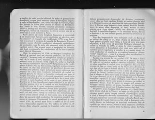 se explica de unde provine obiecr'"rI. Se arita ci geanta fusese
descoperit-i-asupra .unui oarecare conte d'Antraifues, regalist
gi agent al Bourbonilor, care, voind sL scape dc frincezi, f"ugisc
din Vencgia la Tricst undc ci.zuse in miinile lui Berirad6ttc
deja intrat in orai;. Geanta continca docurncnte uinritoare.
Pentru a.ingclcgc mai binc toati imporran(a ecesrei neagteptatc
descoperiri, trebuic sX reamintim in citeva cuvinte ."i. i* ,.
petreceau in acest monrcrlt la Paris.
. Acele pituri al9 nrarii burghezii financiarc ,si comerciale
gi. ale aristocrirlici fu'ciarc, carc co'stituirrn un irilcvirat ,,'-re-
diu nutritiv" irl riscoalci din venddrniairc 1295, n-nu foit gi
nici.n-au purur fi.ninlicitc dc tunurilc lui Bonaparrc. Fr.rsescri
nimicite rumai virfurile combative, elementele^ condnci.toare
ale secgiunilor, care in acele zile merseseri mini 1,, -irri lu
regaligtii activi. Dar accasti parre a burgheziei nu incetase,
nici, dlli evenimentele din vcnd6rniaire, rX fi" i,rt.-o opozilie
surdi fagi de Directorat.
* ,Cind,. in primXvara lui_1.796, se descoperi complotul lui
Babeuf ti :Fectrul trnei noi riscoale proleiare, ale unui nor.r
,,prairial*. incepuse iarigi si nelinigteasci cumplit p. propr:i.-
tarii de_ la oraSc ai .sate. rcgali5tii, invinsii din uc,.,cljmilirc,
prirrscri curaj _gi ridicari iarXqi capul. $i, iarnSi sc tu5clrrI,
aga cLrm sc-ir,.sclaseri i. r-are lui t7ri5 la etribero' qi i,r ,lc,rdi-
miaire la Paris. Nici de dara acelsta, regel-igtii ,.,,., qi,.,.^u ,."iii"
de faptul ci, dcgi noii propricr.".ri ic 1iL.,ii,.,t,,ri
'.il;;;,;;;,;-
stltulreil unur plrtcnric rr'girrr polilicrrcsc pcntrur rrpirlrcl pro-
prlcta{ll lor:.dc5r nou;r [rrrrqlrczi., irlbogirliti rle cLrrind cu
prtlcjul punr'rlt irr viuzrric a brtrrLrr.il.rr rr.r1iop.:rlc crl g.ttrr si
accepte rnorurrhia 5i chiar o clictaturi ir.ronlrhicit. tot,-,i.i ,-"i,.,-
torrccrcr Btrri'bor11.r.rLl .cr;r srrsgi'rrtir dccir dc u p.rt. ,.,.i,.,_
semrati a rlarii burglrczii dc la. oragc qi satc, pei.rtrlr cr
''Bourbon ar fi fost intorclc-rr.',r regcle nobilil.; ;i ,r;""i"t,;;_
ghezilor'. pcrrrru ci
^cl
er fi .c,rdt,i .,, ,i'',. f.u.i"ril'",J'si
'p.
cnug_ralrIr, carc ar ir cerur ir,sritu;rca pirrrirrtrrrilor.
Ctr .tonrc accsre,,, rlco.rrccc .ri'tre to.rtc g.,rpi.ii. colrrril-
re'o.[rilr.rrAr'.- rcgeli;tii ereu cei mai binc oriia,-rizrrqi, cei
'raiuni1i, cci rrrai activ a j*taqi cu rrri.jloacc di'' striinitare, clc-
oarccc aveiru alitr-rri clerul, ei furir aceia carc, qi dc acc.rsti
dati, iqi asuurard roiul conclr"rcitor in pregi.tilea migcirii des-
tinate sL ristoamc I)ircctoratul in cursul primLverii qi vcrii
antrltri 1797.,i, tocmai acest lucru a trcbuir si fic ai acurl
c"r.trza insuccesului migcirii Ior. Nu trcbuie si tritS,nr cI, dc
fiecarc dati, alcgcrile parqiale in Consiiiul cclor ciirci strtc
48
dideau preponde-rer.rgX, elementelor de dre:rpta, rercgionirrc,
uneori chiar pe fagi regaliste. Ezitiri se put;au observa pinl
gi irr Directorat, care eri ameningat de conlrarevolugie. garrhd-
lemy 9i Carnot erau impotriva unor misuri hoti.riie. Barthi-
lemy, in secrer, chiar simpatiza in buni misuri. cu noua
miqcare. ce-gi ficea drum.-Ceilalgi trei directori
- Barras,
Rervbell, Larevellilre-Ldpeaux ltau mereu, dar ni
se hotirau si ia vreo mIJurI pentru prevenirea lovitirii ce se
pregitea.
Ut".4q imprejurlrilc carc nclinigtiri nrulr pc Barras gi
pe ceilalli doi colegi ai sii, pugin dispugi si piriscasci firi
Iupti puterea gi poate chiar viaga, gi deci;i si luptc prin toarc
mt;Ioacele, a_ fost accca cI generalul pichcgru, gloriosul cu_
ceritor al Olandei in 1795, se gisea in ta6ira "opoziqiei.
El
f*sese pregedinte- al Consiliului ielor cinci ,.,t.,
"ili.l'g.f "isupremei puteri lcgislative a statului, si cra socotir drcot vii-
torul conducitor al atrcului ce sc pregi.tca inrpotrir,:r ,iriuni-virilor" republica'i
- crlm li se spu'c"a cclor irci di..;l;ri :
Barras, Larevcllilrc-L6peaux qi Reivbell.
^ ,1.fut,l era situaqii in v,rra anuhri 1797. itt timp cc lupt:r
rh ltaha, -Bonepar-re. cra atent Ia ceea ce se petrccci la paris.
LI vcdea ci u'. pcric'l cvid-crrt a'rc'irrq.r rellublic;r. pcrsorrrl,
nu rubea republica gi, curind, a.e.r s-o sugrLu)rc. Nu eicrr irrsi.
rtttcutra sa lase ca accst lucru sa fic ficut prcrr dcvrcrrre gi,
mai ales, si fic ficut in folosr-rl ahc,;ir.a. i,, .t rs,;l ;..1.i ,r;d;i
-11!-.: i.'^ItaJi1, el tpi spusese ci nu
" ro.ri,,l iliiig.^rr.i.l,
Xlclory in loiosul ,,.rccsror er.oceqi... $i nrei puliri iici ar firost cl cllspus si laci accst lucrul in folostrl ,rrct,rrtii Boirrl>oir.
91 ti g" directori,.si pe el il neli'i'rla f^pt.,l .t i;i;;;;;;;rnamlcllor repnblrc.rr se gisea pichegru,
'nul di^tre cei
'rtipopurart generalr. Accst rrurne prrtce sh tlcrutc;c pc soldtti inmonrentul decisir-. S-ar fi p,,iu, .o
".;i,i- ; i .,;;;;;;' ;;Pichegru tocmai. perrru ci a'c.ru i,r.r.J.r.
"T,r'
;;r;.;;;#;rcpubllcanlsmtrlLri siu. ;i,l_a{ f-i irrqelcs incorro sirrt dugi.
Ne putem acum irichipui fl.x'g.euiai. .. o ,lniiii--nona_
parte at'nci cind, de Ia Triest, i s-a.- adus c' arita g.,iix ..ii,-
minoasa geanti. gisiti asupre contelui cl'Antraigue ,
"r.,uiri,;i cind a descopcric dovezile incontestabile ale iridirii lui
Piciregru, tratativcle sccreie ale acestuia cu Fauche-Borcl, agent
:'.1 pringului de Condi, intr-un cuvinr, cind a descoperit nrlr-
turiile directe ale indciuugii lui activitili rriditoare fali de
rcptrblica pe crrrc o scrvca. Nr.rmai o mici neplX,cere a intirziat
triiriicrca imediati a ;lcesror hirtii lui Barras, clirecr Ia Paris.
,r
,{
t:ii
t
I
J
:il
$
i&
,ir
:fi
:'i
l4
d
s
"i
{B
I
 