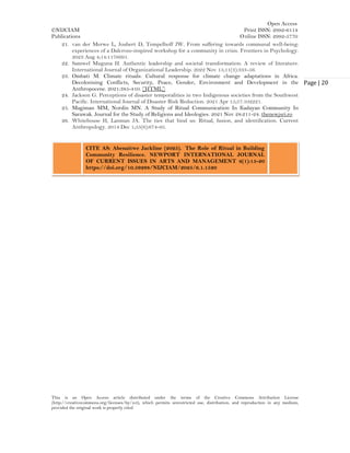 The Role of Ritual in Building Community Resilience (www.kiu.ac.ug) | PDF