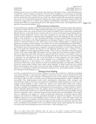 Rethinking Education: The Role of Critical Thinking in Schools (www.kiu ...
