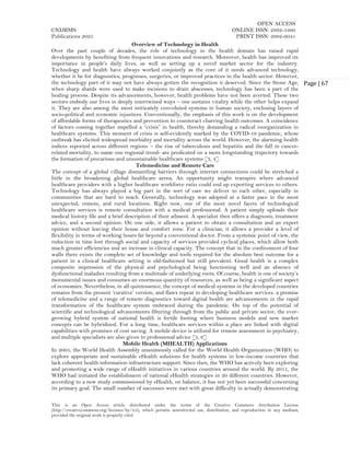Impact of Technology on Global Health Initiatives (www.kiu.ac.ug) | PDF