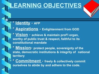 Comprehensive Overview of AFP Core Values and Military Professionalism ...