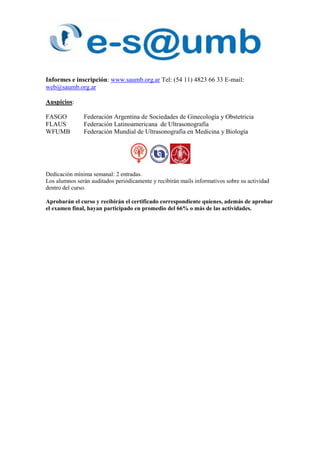 Ecografía 3D en Obgin