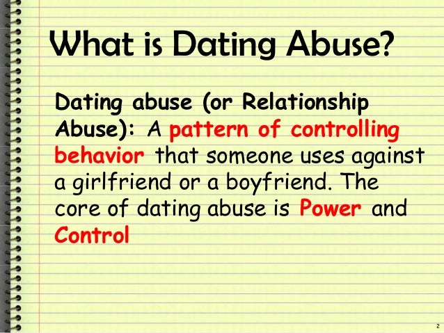 dating violence in teenage relationships