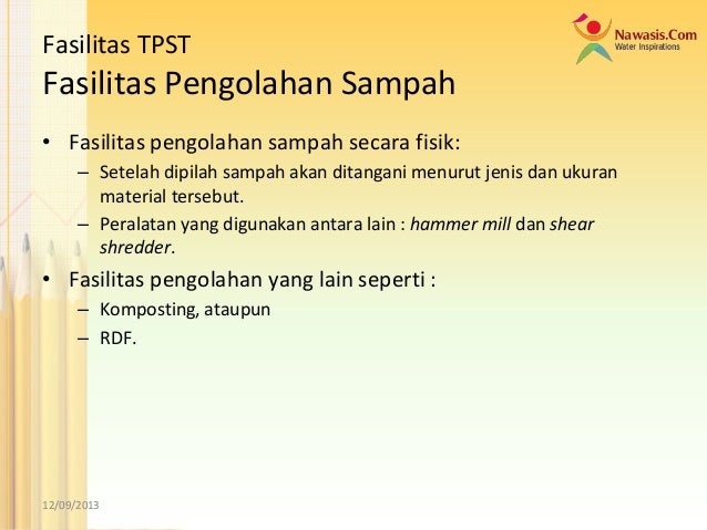 Tempat Pengolahan Sampah Terpadu (TPST)