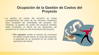 Gestión de Costos del Proyecto | PPTX