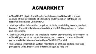 e-AGRICULTURE for promote of agriculture | PPTX
