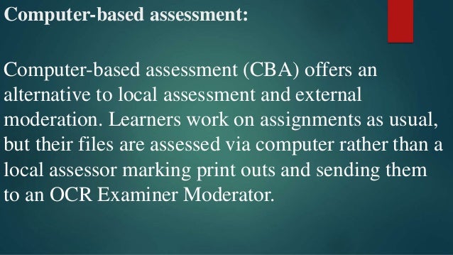 paperless alternative 3 assessment E