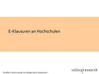 E-Klausuren an Hochschulen 